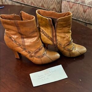 Brown Leather Ankle Boots